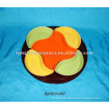 Fine Stoneware Colorful Round Plate